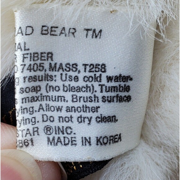 Brad Bear 24K Polar Puff Special Effects 13" Plush Stuffed Animal 1986 - Picture 6 of 6